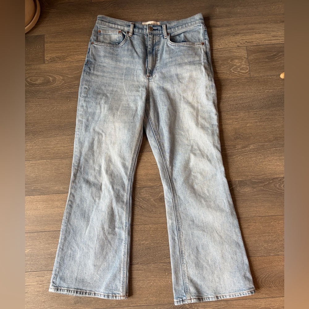 Denim Forum The Twiggy High Rise Flare Jean - Size 31 - 28 Length